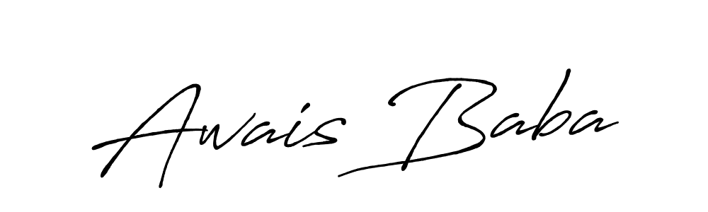 Use a signature maker to create a handwritten signature online. With this signature software, you can design (Antro_Vectra_Bolder) your own signature for name Awais Baba. Awais Baba signature style 7 images and pictures png
