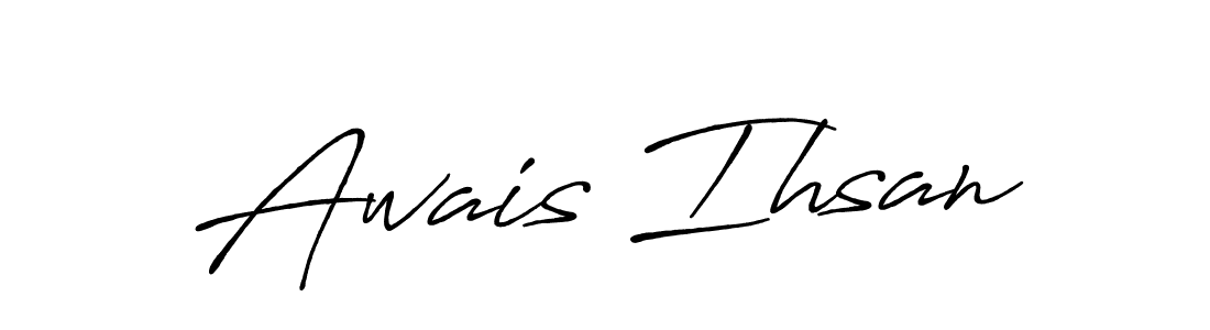 You can use this online signature creator to create a handwritten signature for the name Awais Ihsan. This is the best online autograph maker. Awais Ihsan signature style 7 images and pictures png