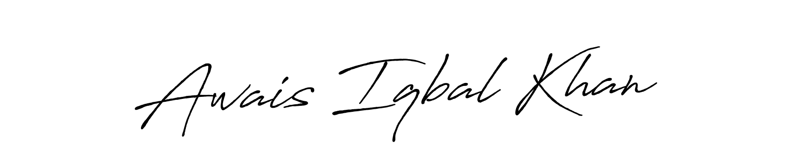 Also You can easily find your signature by using the search form. We will create Awais Iqbal Khan name handwritten signature images for you free of cost using Antro_Vectra_Bolder sign style. Awais Iqbal Khan signature style 7 images and pictures png