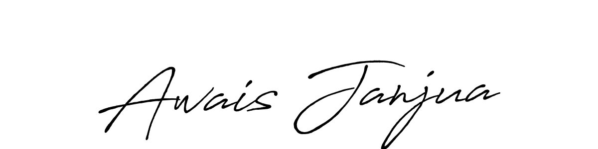 Use a signature maker to create a handwritten signature online. With this signature software, you can design (Antro_Vectra_Bolder) your own signature for name Awais Janjua. Awais Janjua signature style 7 images and pictures png