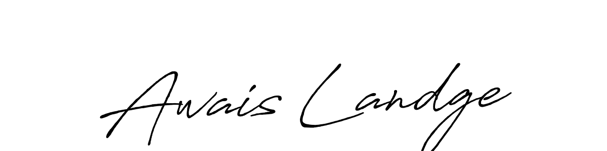 Antro_Vectra_Bolder is a professional signature style that is perfect for those who want to add a touch of class to their signature. It is also a great choice for those who want to make their signature more unique. Get Awais Landge name to fancy signature for free. Awais Landge signature style 7 images and pictures png