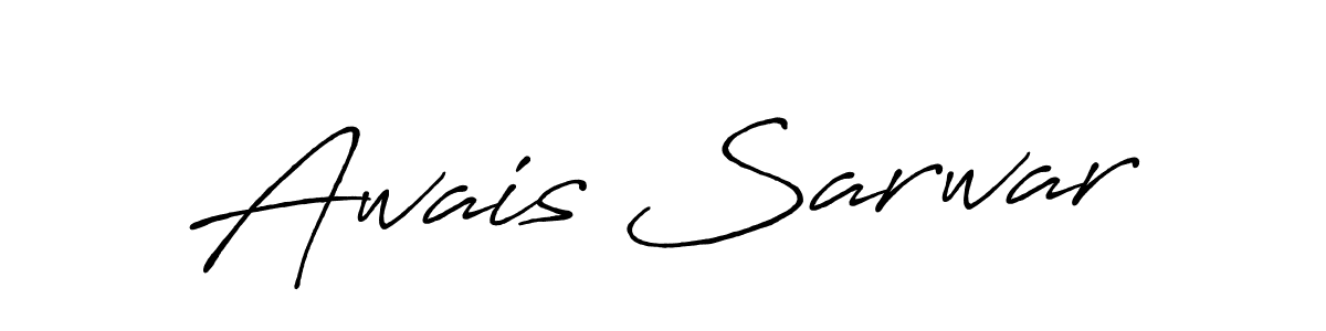 The best way (Antro_Vectra_Bolder) to make a short signature is to pick only two or three words in your name. The name Awais Sarwar include a total of six letters. For converting this name. Awais Sarwar signature style 7 images and pictures png