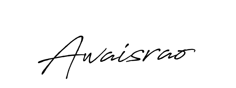 Use a signature maker to create a handwritten signature online. With this signature software, you can design (Antro_Vectra_Bolder) your own signature for name Awaisrao. Awaisrao signature style 7 images and pictures png