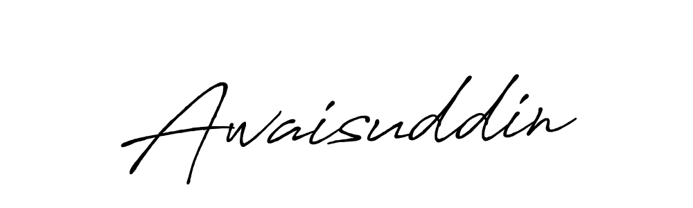 Also You can easily find your signature by using the search form. We will create Awaisuddin name handwritten signature images for you free of cost using Antro_Vectra_Bolder sign style. Awaisuddin signature style 7 images and pictures png