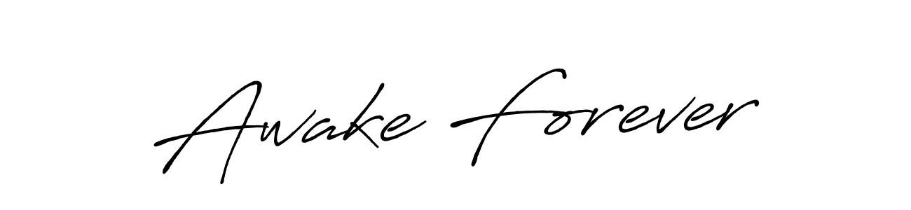 Similarly Antro_Vectra_Bolder is the best handwritten signature design. Signature creator online .You can use it as an online autograph creator for name Awake Forever. Awake Forever signature style 7 images and pictures png