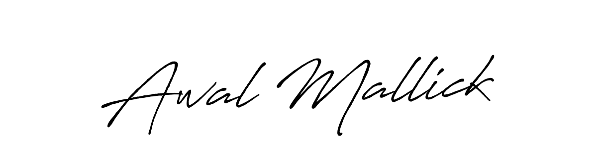 Antro_Vectra_Bolder is a professional signature style that is perfect for those who want to add a touch of class to their signature. It is also a great choice for those who want to make their signature more unique. Get Awal Mallick name to fancy signature for free. Awal Mallick signature style 7 images and pictures png