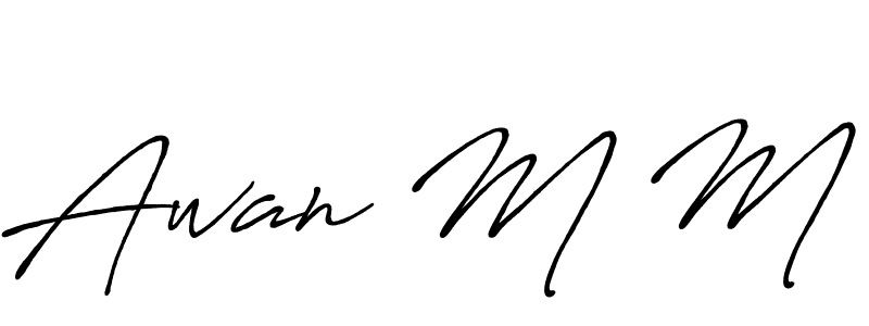 Make a short Awan M M signature style. Manage your documents anywhere anytime using Antro_Vectra_Bolder. Create and add eSignatures, submit forms, share and send files easily. Awan M M signature style 7 images and pictures png