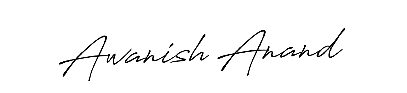 The best way (Antro_Vectra_Bolder) to make a short signature is to pick only two or three words in your name. The name Awanish Anand include a total of six letters. For converting this name. Awanish Anand signature style 7 images and pictures png