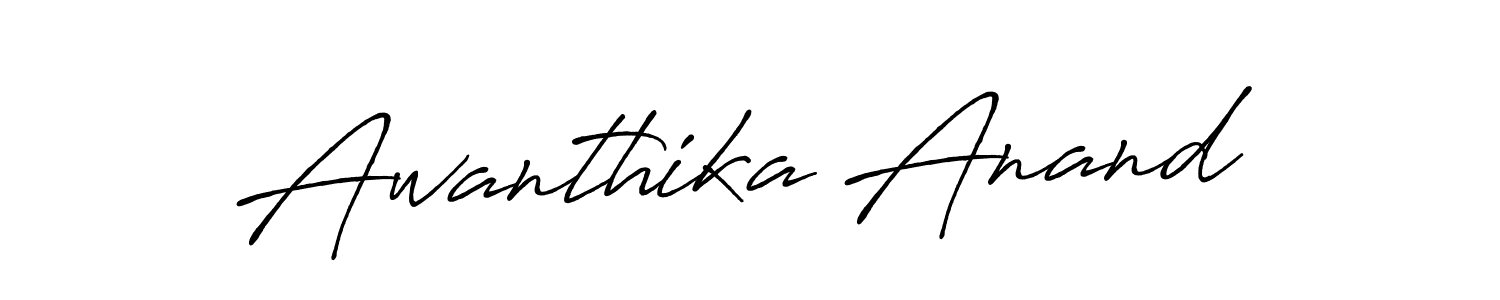 Awanthika Anand stylish signature style. Best Handwritten Sign (Antro_Vectra_Bolder) for my name. Handwritten Signature Collection Ideas for my name Awanthika Anand. Awanthika Anand signature style 7 images and pictures png