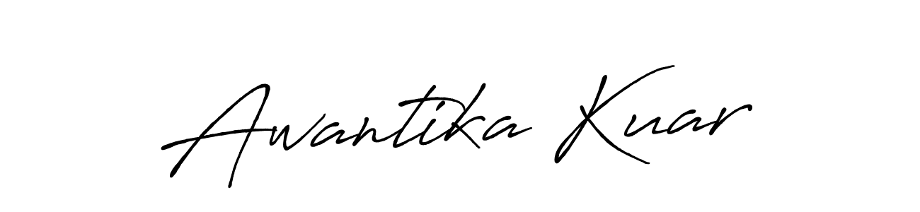 It looks lik you need a new signature style for name Awantika Kuar. Design unique handwritten (Antro_Vectra_Bolder) signature with our free signature maker in just a few clicks. Awantika Kuar signature style 7 images and pictures png