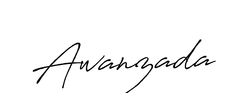 Create a beautiful signature design for name Awanzada. With this signature (Antro_Vectra_Bolder) fonts, you can make a handwritten signature for free. Awanzada signature style 7 images and pictures png