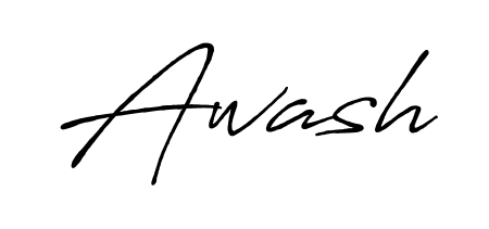 Awash stylish signature style. Best Handwritten Sign (Antro_Vectra_Bolder) for my name. Handwritten Signature Collection Ideas for my name Awash. Awash signature style 7 images and pictures png