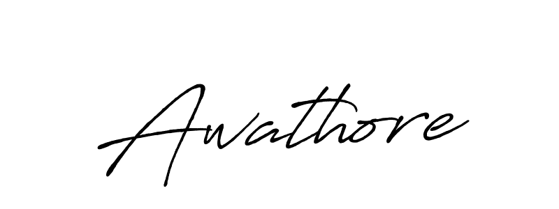 Create a beautiful signature design for name Awathore. With this signature (Antro_Vectra_Bolder) fonts, you can make a handwritten signature for free. Awathore signature style 7 images and pictures png