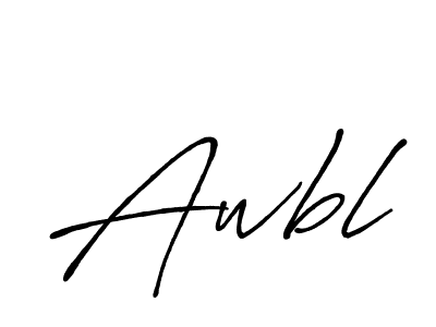 Design your own signature with our free online signature maker. With this signature software, you can create a handwritten (Antro_Vectra_Bolder) signature for name Awbl. Awbl signature style 7 images and pictures png