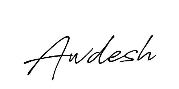 Use a signature maker to create a handwritten signature online. With this signature software, you can design (Antro_Vectra_Bolder) your own signature for name Awdesh. Awdesh signature style 7 images and pictures png
