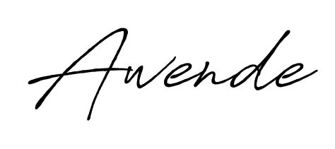 Practice writing Awende with the flow of Antro_Vectra_Bolder lettering. A fantastic source of inspiration for developing your personal signature style. Awende signature style 7 images and pictures png