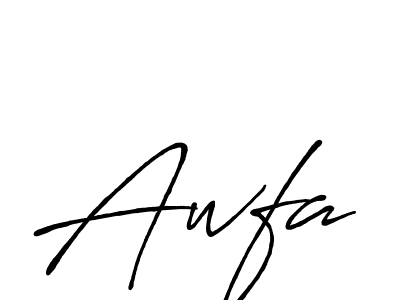 Design your own signature with our free online signature maker. With this signature software, you can create a handwritten (Antro_Vectra_Bolder) signature for name Awfa. Awfa signature style 7 images and pictures png