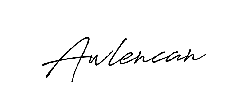 How to make Awlencan signature? Antro_Vectra_Bolder is a professional autograph style. Create handwritten signature for Awlencan name. Awlencan signature style 7 images and pictures png