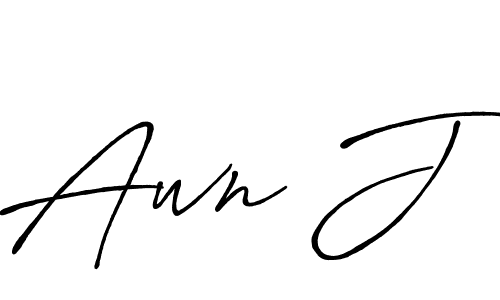 if you are searching for the best signature style for your name Awn J. so please give up your signature search. here we have designed multiple signature styles  using Antro_Vectra_Bolder. Awn J signature style 7 images and pictures png