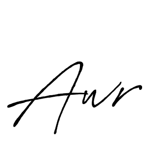 Create a beautiful signature design for name Awr. With this signature (Antro_Vectra_Bolder) fonts, you can make a handwritten signature for free. Awr signature style 7 images and pictures png