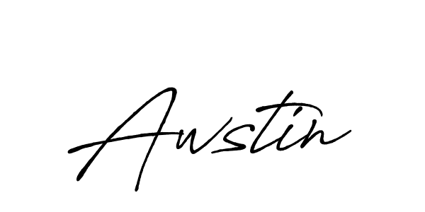 Create a beautiful signature design for name Awstin. With this signature (Antro_Vectra_Bolder) fonts, you can make a handwritten signature for free. Awstin signature style 7 images and pictures png