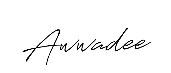 Similarly Antro_Vectra_Bolder is the best handwritten signature design. Signature creator online .You can use it as an online autograph creator for name Awwadee. Awwadee signature style 7 images and pictures png