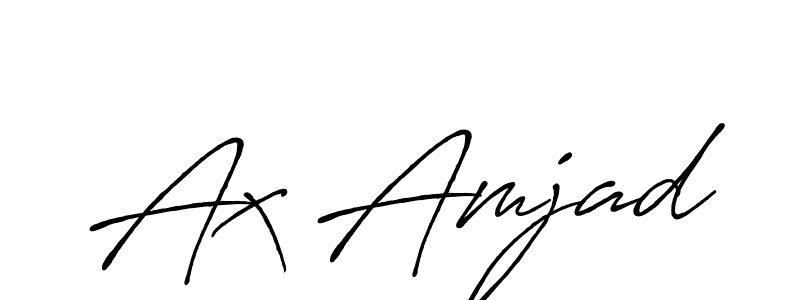 Create a beautiful signature design for name Ax Amjad. With this signature (Antro_Vectra_Bolder) fonts, you can make a handwritten signature for free. Ax Amjad signature style 7 images and pictures png