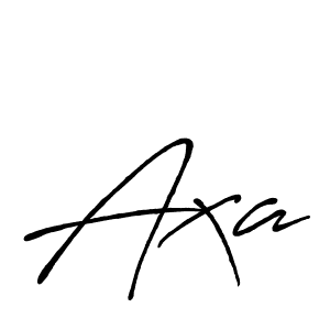 Design your own signature with our free online signature maker. With this signature software, you can create a handwritten (Antro_Vectra_Bolder) signature for name Axa. Axa signature style 7 images and pictures png