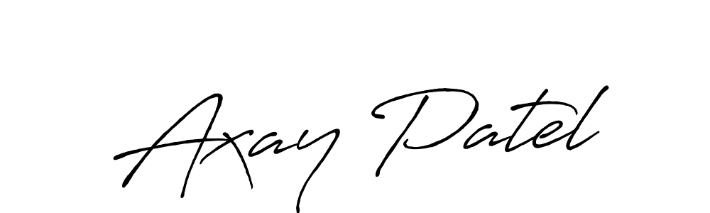 Antro_Vectra_Bolder is a professional signature style that is perfect for those who want to add a touch of class to their signature. It is also a great choice for those who want to make their signature more unique. Get Axay Patel name to fancy signature for free. Axay Patel signature style 7 images and pictures png