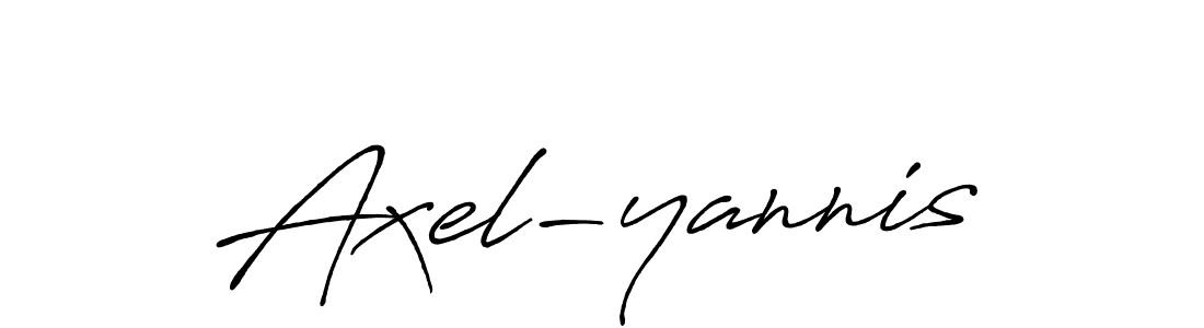 Axel-yannis stylish signature style. Best Handwritten Sign (Antro_Vectra_Bolder) for my name. Handwritten Signature Collection Ideas for my name Axel-yannis. Axel-yannis signature style 7 images and pictures png