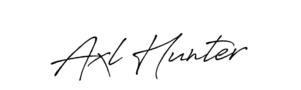 Design your own signature with our free online signature maker. With this signature software, you can create a handwritten (Antro_Vectra_Bolder) signature for name Axl Hunter. Axl Hunter signature style 7 images and pictures png