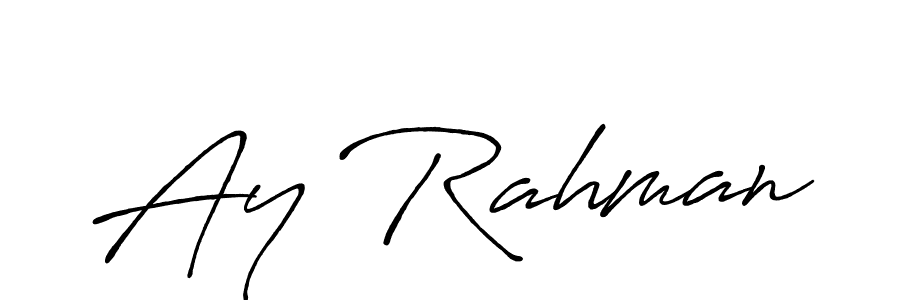 Once you've used our free online signature maker to create your best signature Antro_Vectra_Bolder style, it's time to enjoy all of the benefits that Ay Rahman name signing documents. Ay Rahman signature style 7 images and pictures png