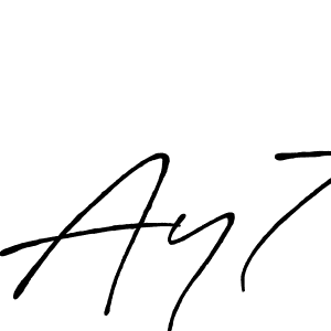 Make a beautiful signature design for name Ay7. With this signature (Antro_Vectra_Bolder) style, you can create a handwritten signature for free. Ay7 signature style 7 images and pictures png