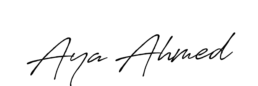 How to Draw Aya Ahmed signature style? Antro_Vectra_Bolder is a latest design signature styles for name Aya Ahmed. Aya Ahmed signature style 7 images and pictures png