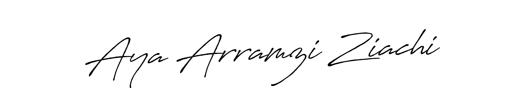 Use a signature maker to create a handwritten signature online. With this signature software, you can design (Antro_Vectra_Bolder) your own signature for name Aya Arramzi Ziachi. Aya Arramzi Ziachi signature style 7 images and pictures png