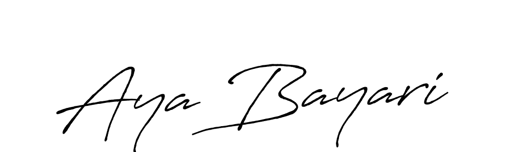 Here are the top 10 professional signature styles for the name Aya Bayari. These are the best autograph styles you can use for your name. Aya Bayari signature style 7 images and pictures png