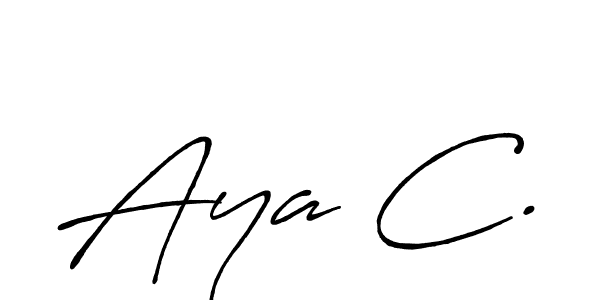 How to Draw Aya C. signature style? Antro_Vectra_Bolder is a latest design signature styles for name Aya C.. Aya C. signature style 7 images and pictures png