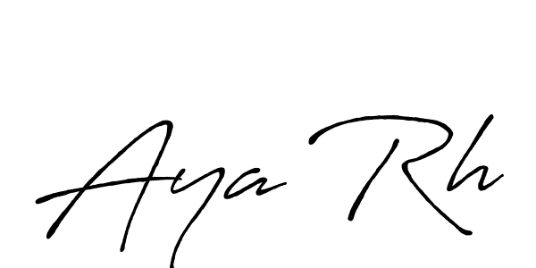 It looks lik you need a new signature style for name Aya Rh. Design unique handwritten (Antro_Vectra_Bolder) signature with our free signature maker in just a few clicks. Aya Rh signature style 7 images and pictures png