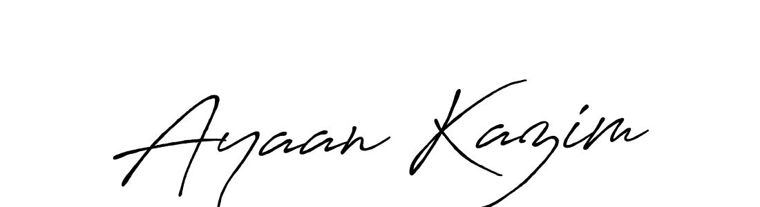 Use a signature maker to create a handwritten signature online. With this signature software, you can design (Antro_Vectra_Bolder) your own signature for name Ayaan Kazim. Ayaan Kazim signature style 7 images and pictures png