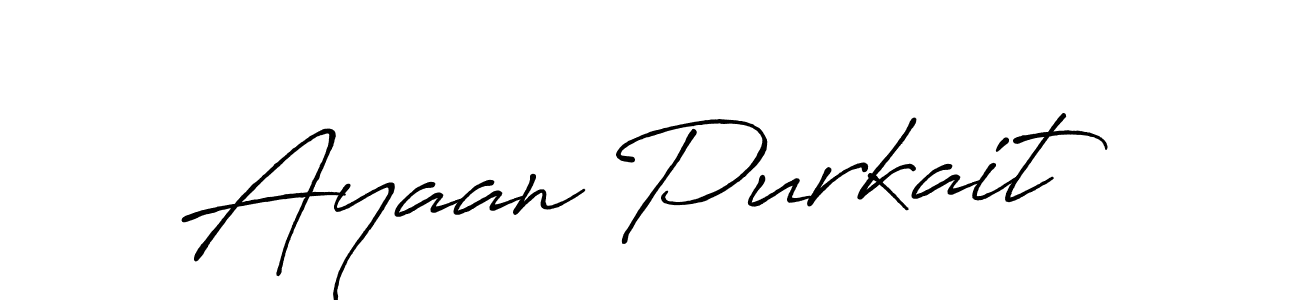 This is the best signature style for the Ayaan Purkait name. Also you like these signature font (Antro_Vectra_Bolder). Mix name signature. Ayaan Purkait signature style 7 images and pictures png