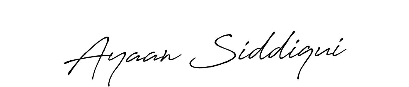 Make a beautiful signature design for name Ayaan Siddiqui. With this signature (Antro_Vectra_Bolder) style, you can create a handwritten signature for free. Ayaan Siddiqui signature style 7 images and pictures png