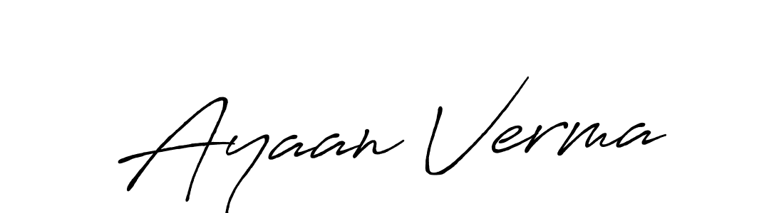 Similarly Antro_Vectra_Bolder is the best handwritten signature design. Signature creator online .You can use it as an online autograph creator for name Ayaan Verma. Ayaan Verma signature style 7 images and pictures png