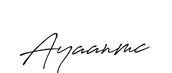 How to make Ayaanmc name signature. Use Antro_Vectra_Bolder style for creating short signs online. This is the latest handwritten sign. Ayaanmc signature style 7 images and pictures png