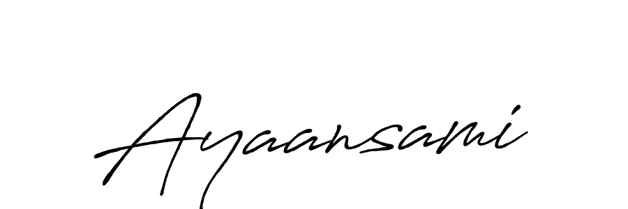 How to make Ayaansami signature? Antro_Vectra_Bolder is a professional autograph style. Create handwritten signature for Ayaansami name. Ayaansami signature style 7 images and pictures png