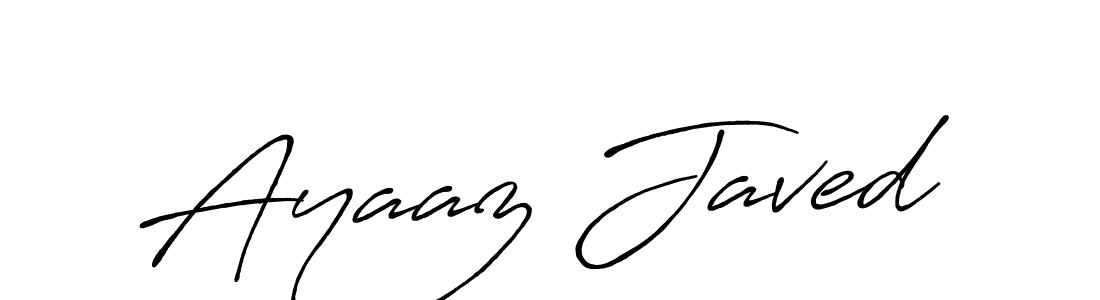 Make a beautiful signature design for name Ayaaz Javed. With this signature (Antro_Vectra_Bolder) style, you can create a handwritten signature for free. Ayaaz Javed signature style 7 images and pictures png