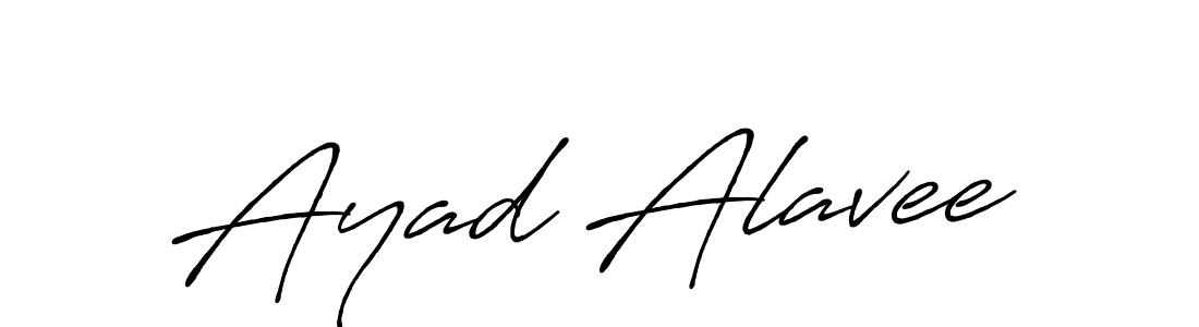 Design your own signature with our free online signature maker. With this signature software, you can create a handwritten (Antro_Vectra_Bolder) signature for name Ayad Alavee. Ayad Alavee signature style 7 images and pictures png