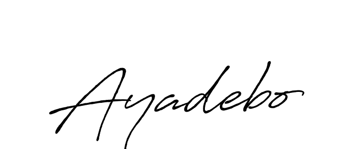 Make a short Ayadebo signature style. Manage your documents anywhere anytime using Antro_Vectra_Bolder. Create and add eSignatures, submit forms, share and send files easily. Ayadebo signature style 7 images and pictures png