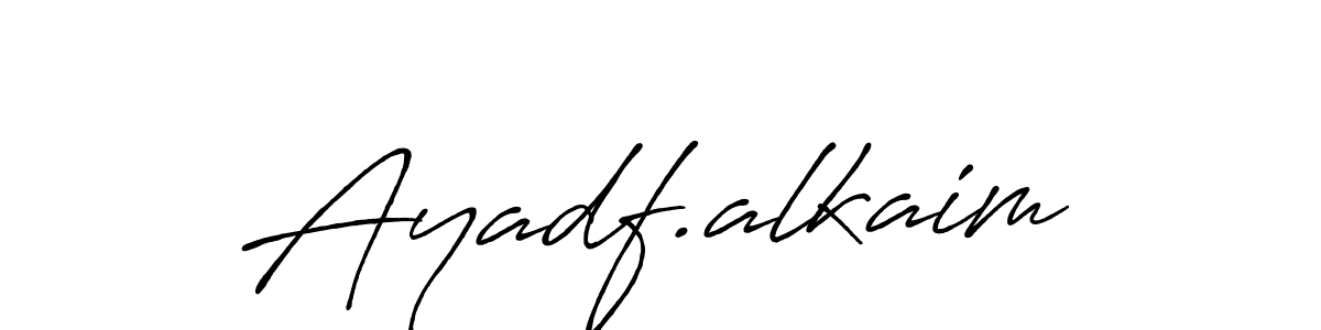 Design your own signature with our free online signature maker. With this signature software, you can create a handwritten (Antro_Vectra_Bolder) signature for name Ayadf.alkaim. Ayadf.alkaim signature style 7 images and pictures png