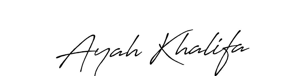 It looks lik you need a new signature style for name Ayah Khalifa. Design unique handwritten (Antro_Vectra_Bolder) signature with our free signature maker in just a few clicks. Ayah Khalifa signature style 7 images and pictures png