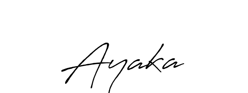 Design your own signature with our free online signature maker. With this signature software, you can create a handwritten (Antro_Vectra_Bolder) signature for name Ayaka♥. Ayaka♥ signature style 7 images and pictures png